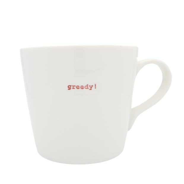 Keith Brymer Jones Large Bucket Mug - Greedy!