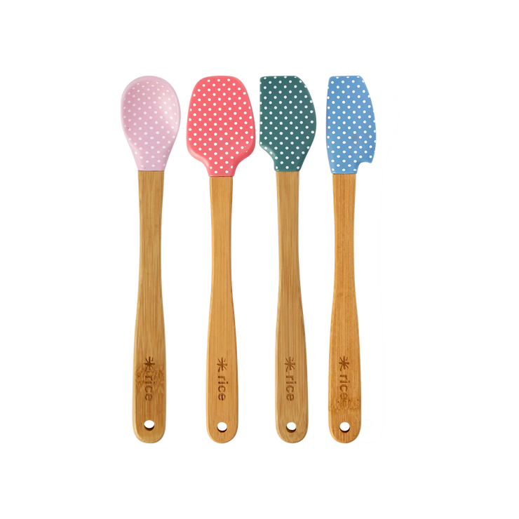 Mini Silicone Scrapers - Set of 4 Spotty