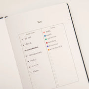 Yop & Tom Dotted Notebook - Charcoal Moon & Stars