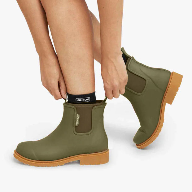 Merry People Bobbi Wellington Boot - Khaki Green