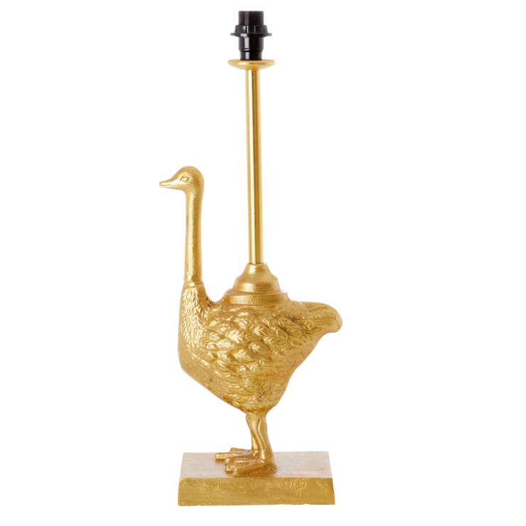 Ostrich Lamp - Gold