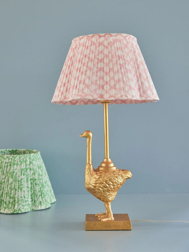 Cotton Lampshade in Soft Pink