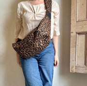 Sixton Leopard Print Sling Bag - Large