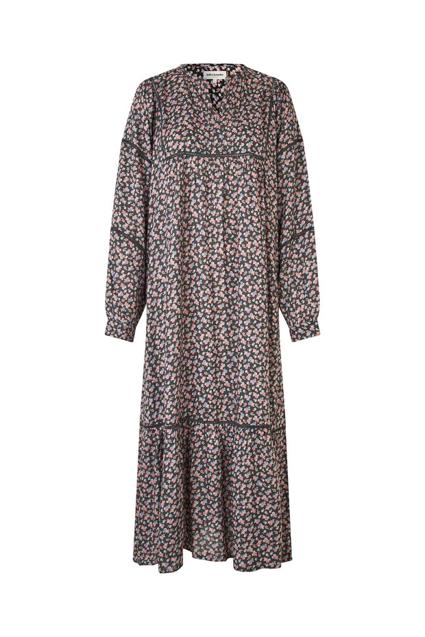Lollys Laundry Latour Maxi Dress - Washed Black