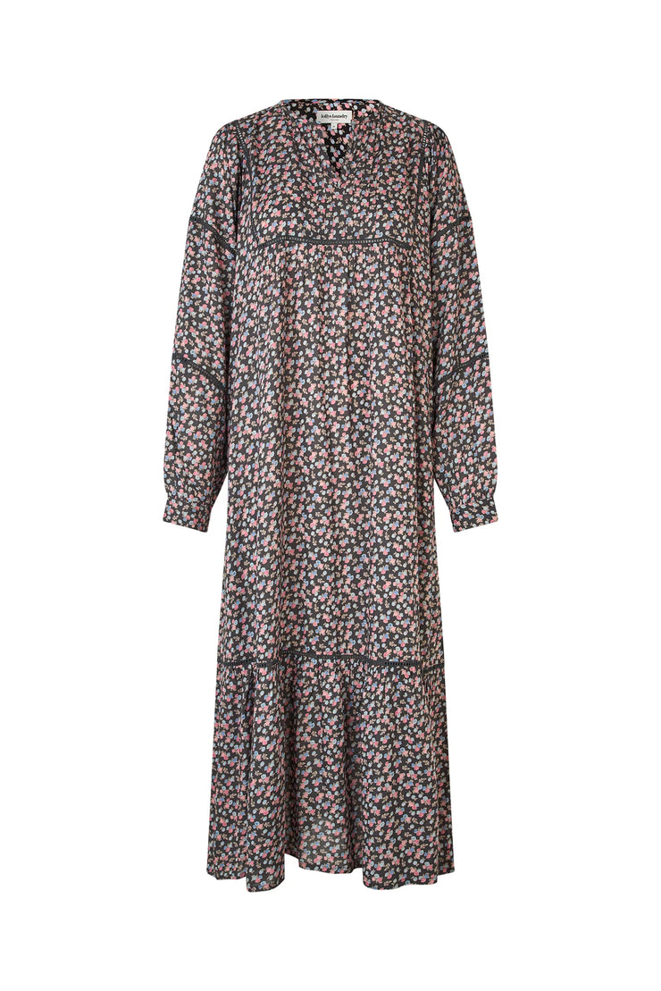 Lollys Laundry Latour Maxi Dress - Washed Black