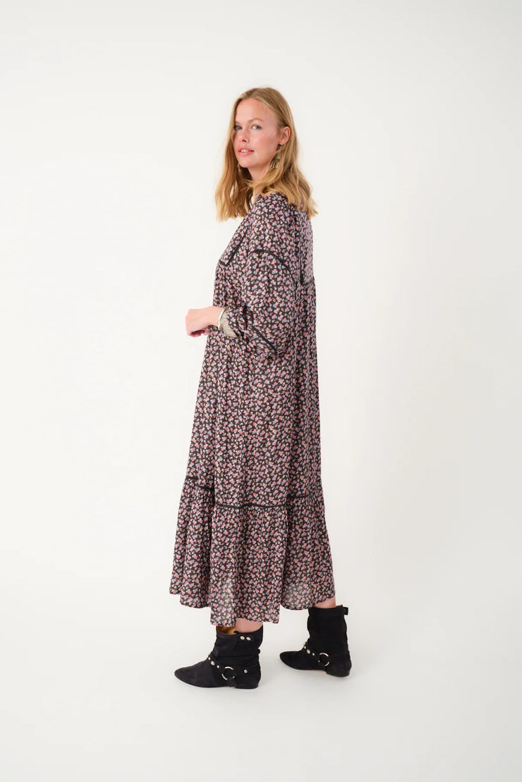 Lollys Laundry Latour Maxi Dress - Washed Black