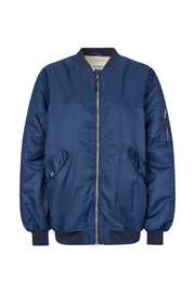 Lollys Laundry Lila Bomber Jacket - Dark Navy