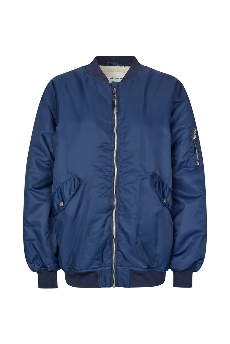 Lollys Laundry Lila Bomber Jacket - Dark Navy