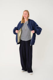 Lollys Laundry Lila Bomber Jacket - Dark Navy