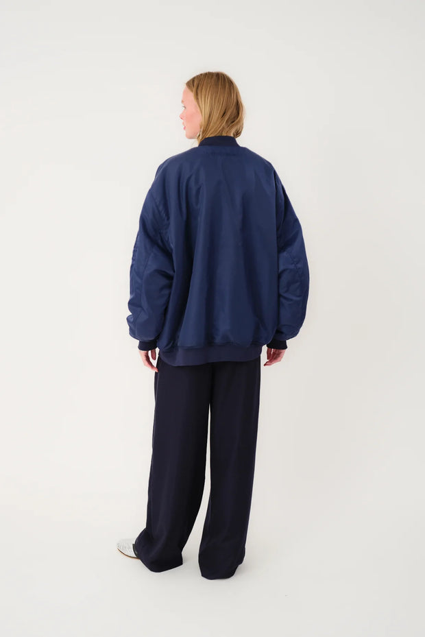 Lollys Laundry Lila Bomber Jacket - Dark Navy