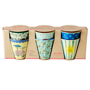 Rice Melamine Cups - Fun Times Blues