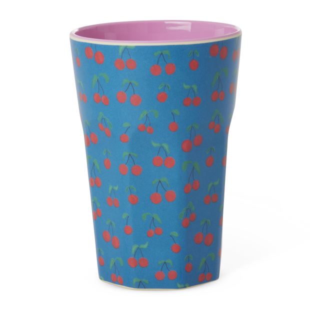 Tall Melamine Cup - Cherry Print Love