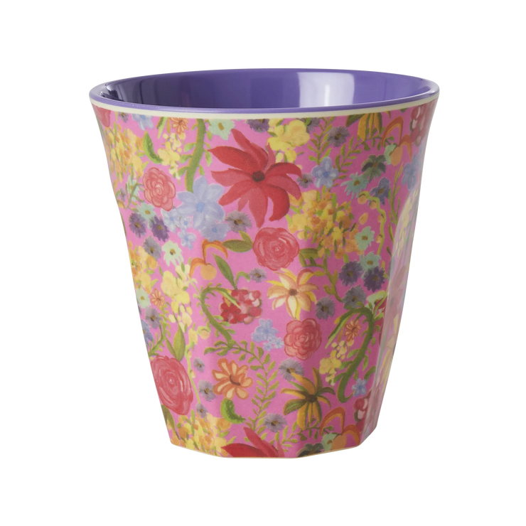 Medium Melamine Cup - Swedish Flowers