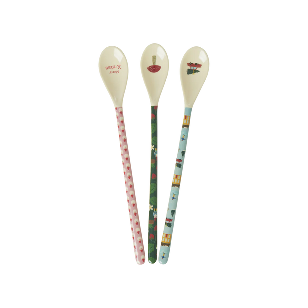 Melamine Christmas Latte Spoons