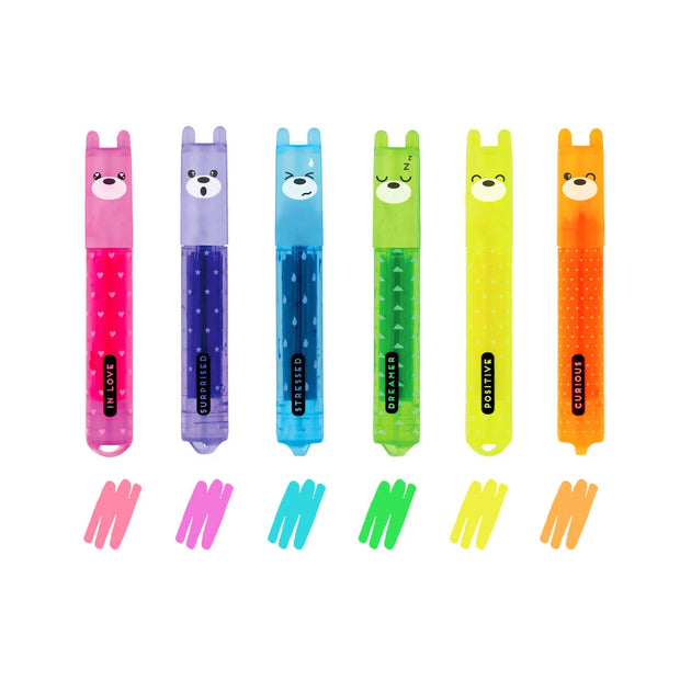 Legami Mini Highlighters - Teddy's Mood