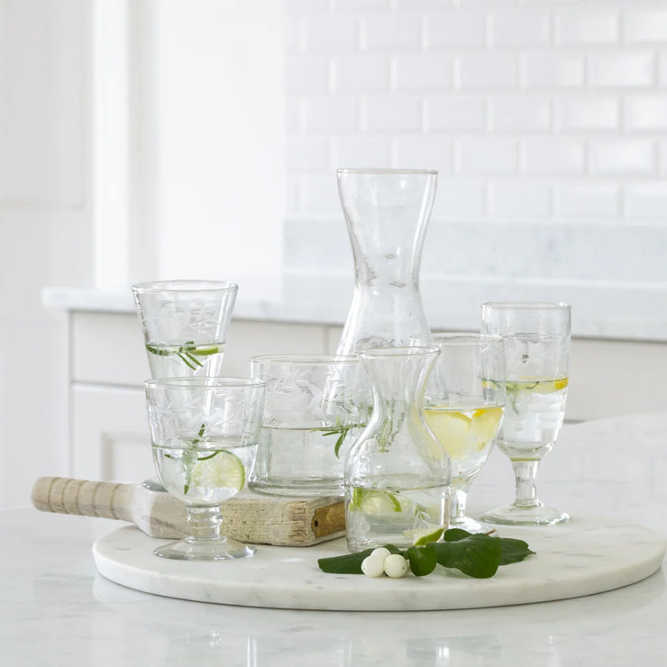 Etched Mini Carafe - Rambling Vine