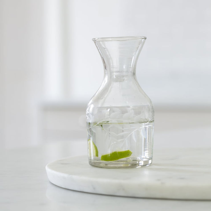Etched Mini Carafe - Rambling Vine