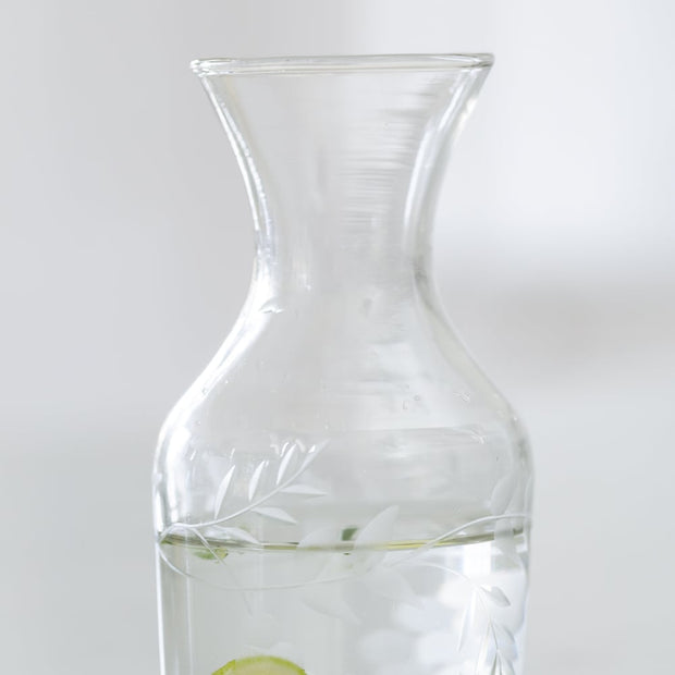 Etched Mini Carafe - Rambling Vine
