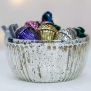 Ribbed Bowl Antique Silver