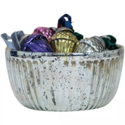 Ribbed Bowl Antique Silver