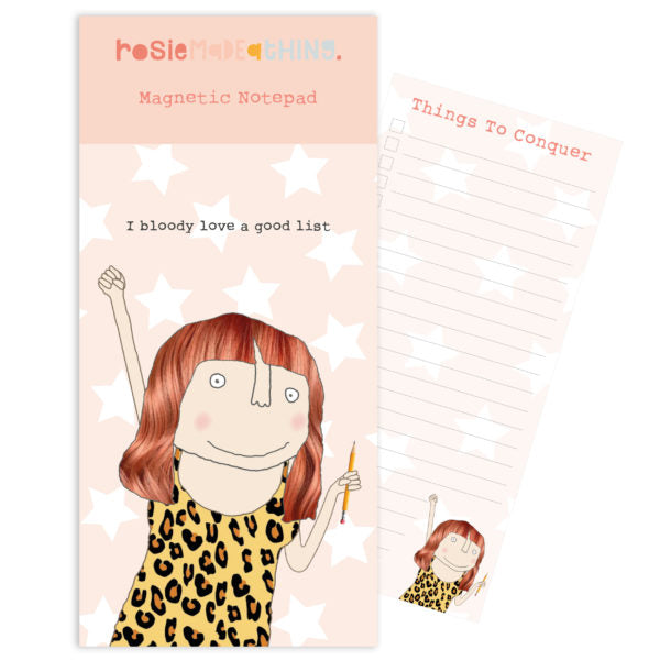 Rosie Made A Thing Magnetic Notepad - Bloody Love A List