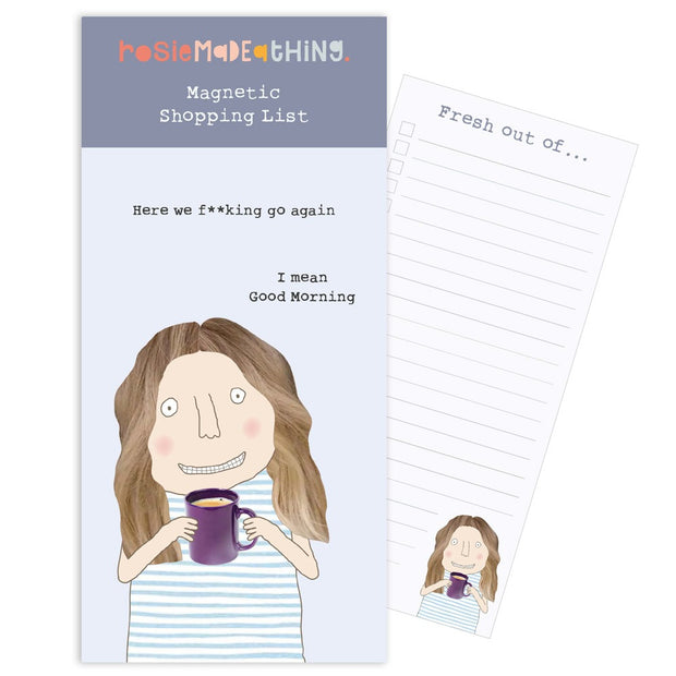Rosie Made A Thing Magnetic Notepad - Here We Go Again