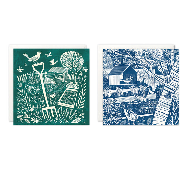 James Ellis Set of 8 Notecards - Garden