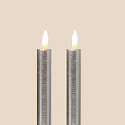 Tinkalink Fabric Wrapped LED Candles x 2 - Metallics