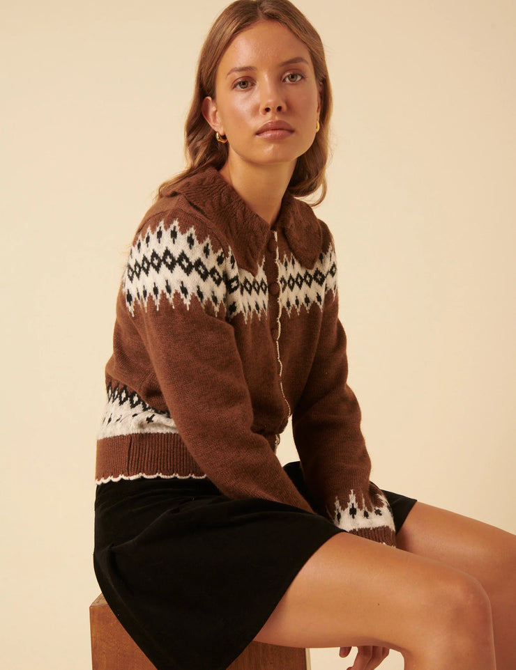 Nobody's Child Fairisle Cardigan