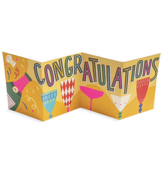 Congratulations Concertina Card
