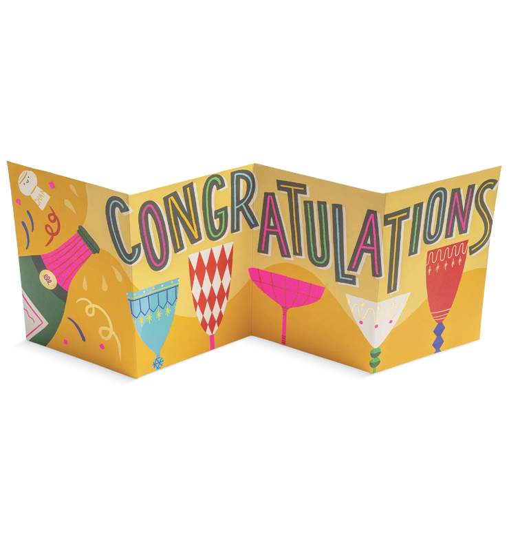 Congratulations Concertina Card