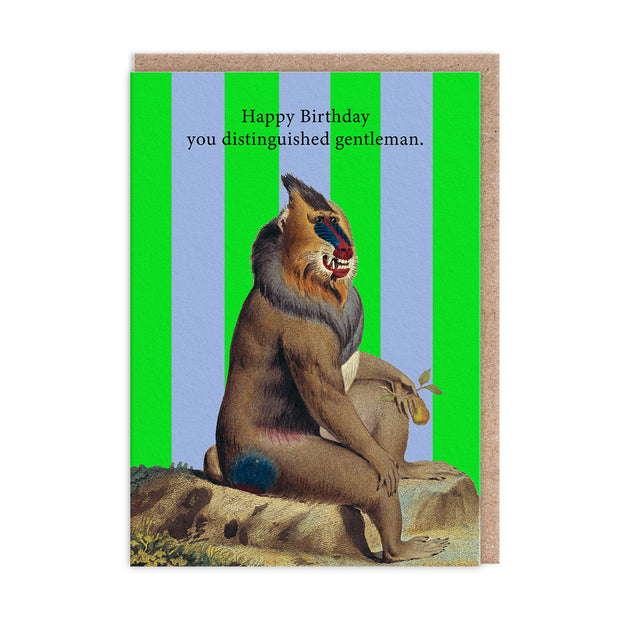 Distinguished Gentleman Birthday Card