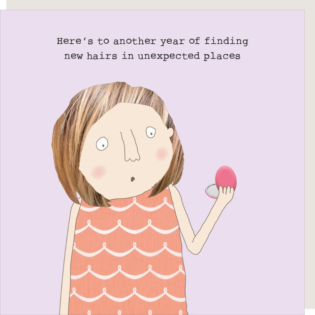 Rosie Made A Thing New Hairs Card