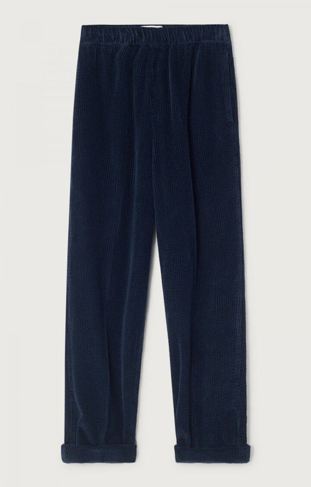 American Vintage Padow Cord Trousers - Navy