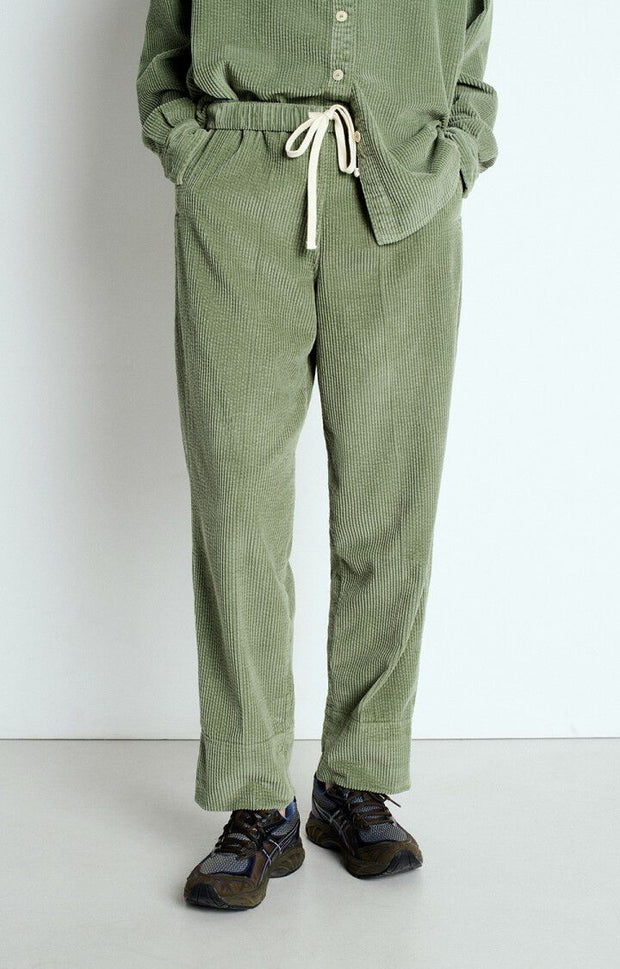 American Vintage Padow Cord Trousers - Vintage Shore Green