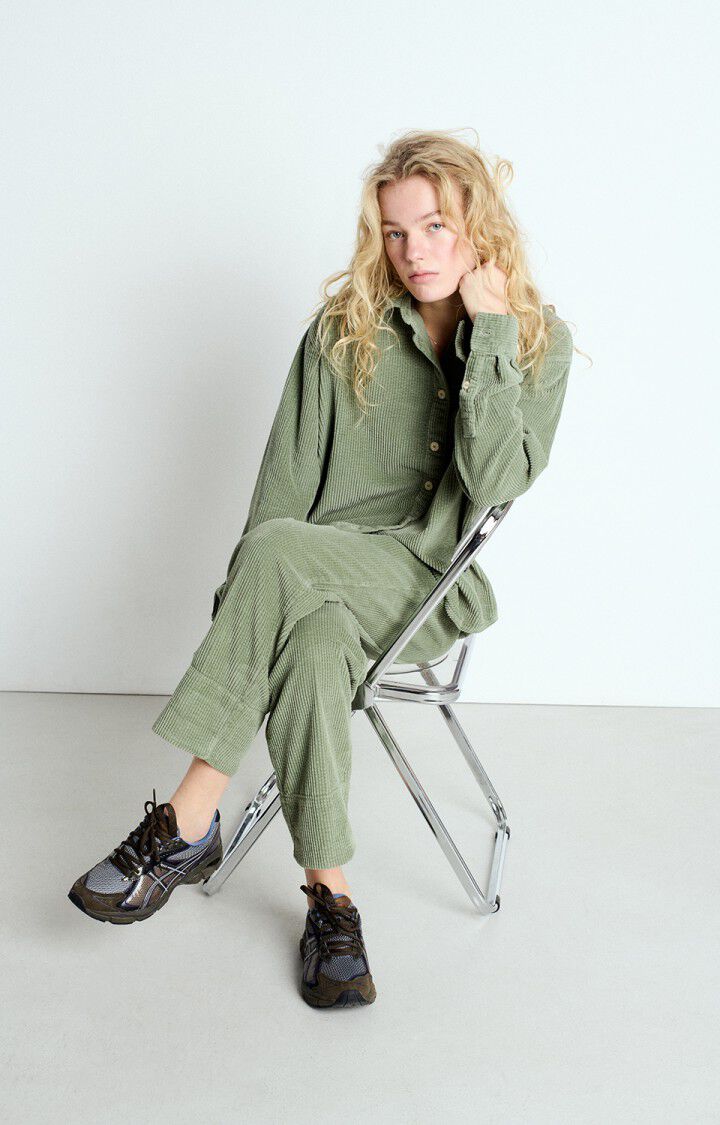 American Vintage Padow Cord Trousers - Vintage Shore Green