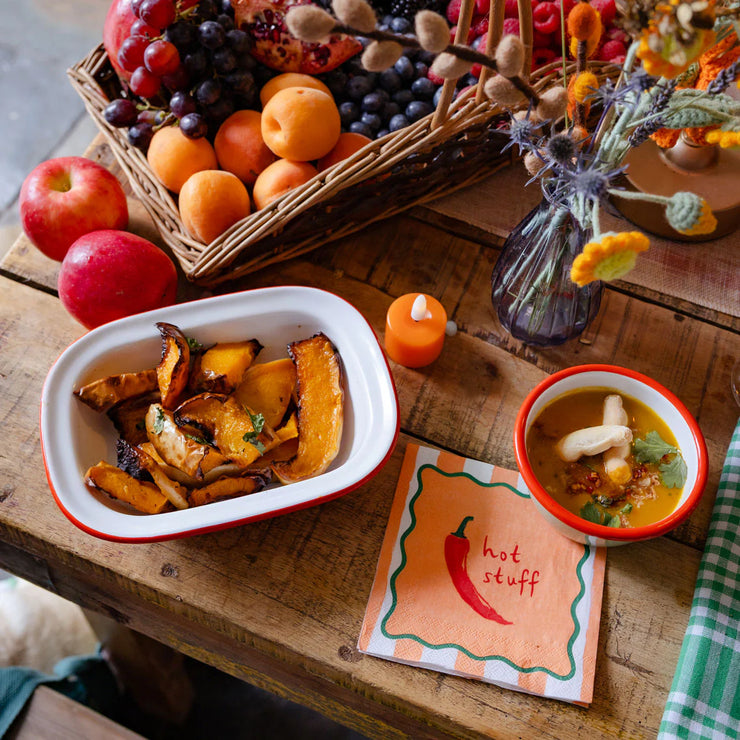 Hot Stuff Chilli Enamel Baking Dish