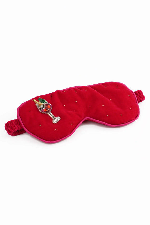 My Doris Velvet Eye Mask - Pink Fizz