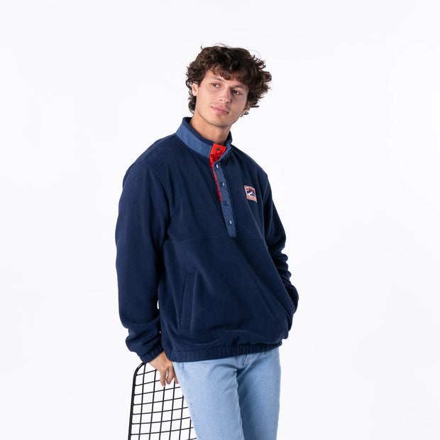 Billybelt Retro Polar Fleece Sweatshirt - Navy