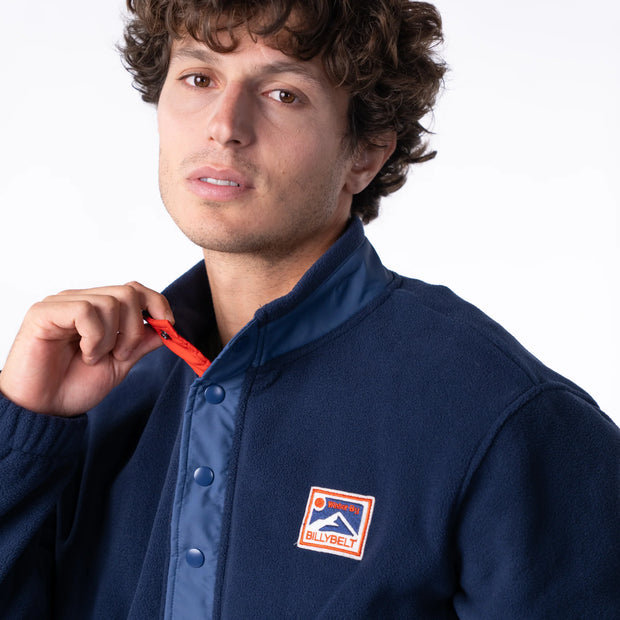 Billybelt Retro Polar Fleece Sweatshirt - Navy