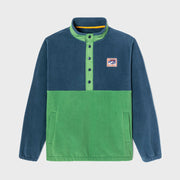 Billybelt Retro Polar Fleece Sweatshirt - Navy & Green