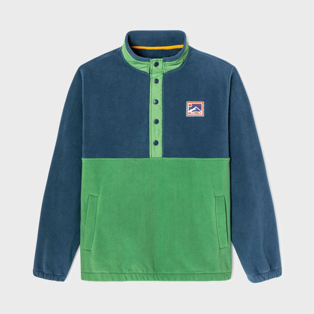 Billybelt Retro Polar Fleece Sweatshirt - Navy & Green