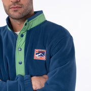 Billybelt Retro Polar Fleece Sweatshirt - Navy & Green