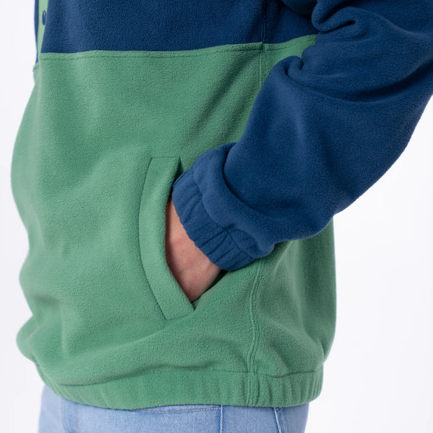 Billybelt Retro Polar Fleece Sweatshirt - Navy & Green