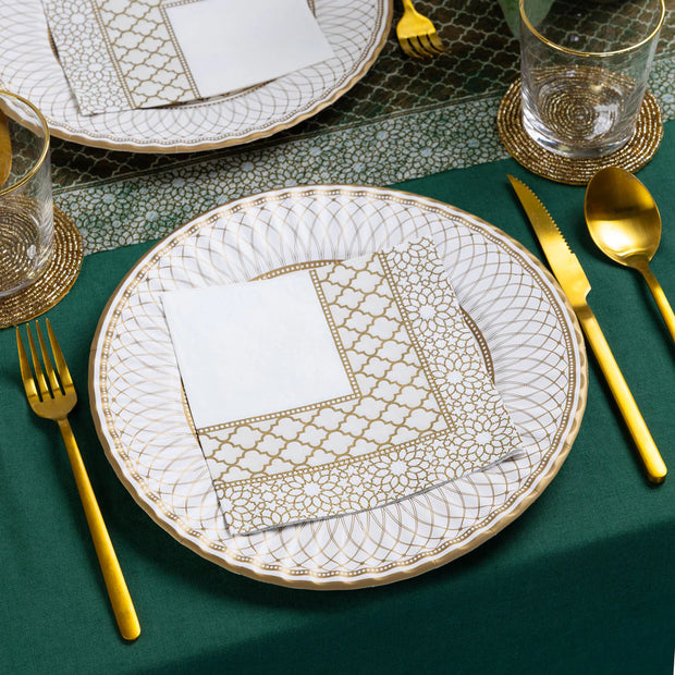 Talking Tables Gold Tile Paper Napkins