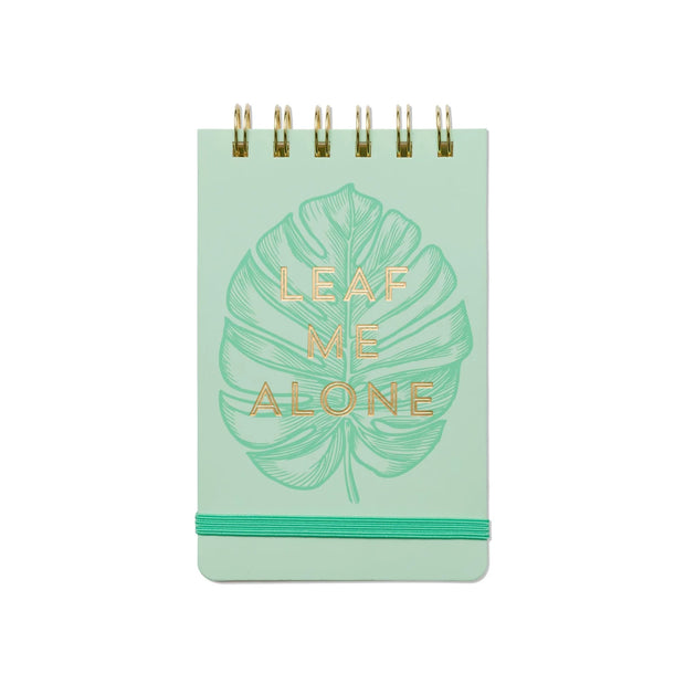 Vintage Sass Twin Wired Notepad - Leaf Me Alone