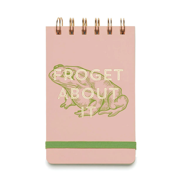 Vintage Sass Small Twin Wired Notepad - Froget About It