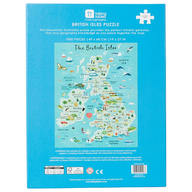 Talking Tables 1000 Piece Puzzle - British Isles