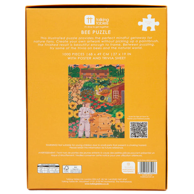Talking Tables 1000 Piece Puzzle - Bee Garden