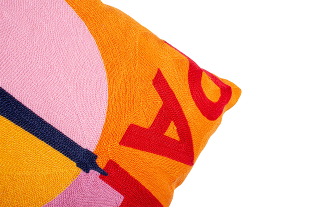 Square Needlepoint Cushion - Paris
